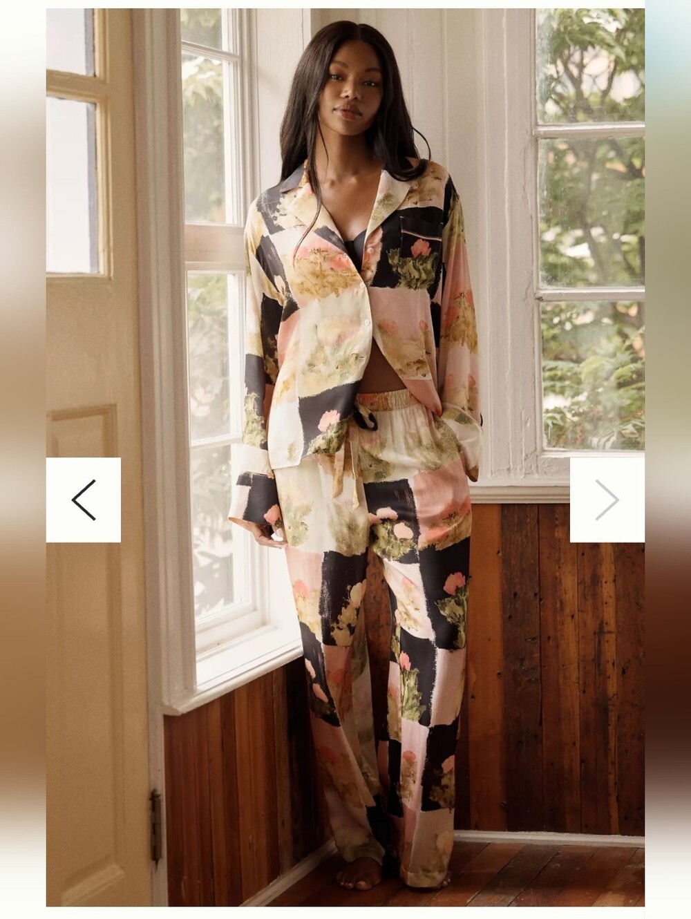 NWT LyreBird Silky Oversized Pajama Shirt AND Pajama Pant - Picture 3 of 7